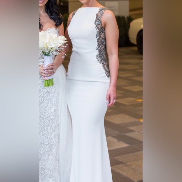 Tarik Ediz Wedding / Engagement Dress / Worn Once + DRY CLEANED - Picture 2 of 3